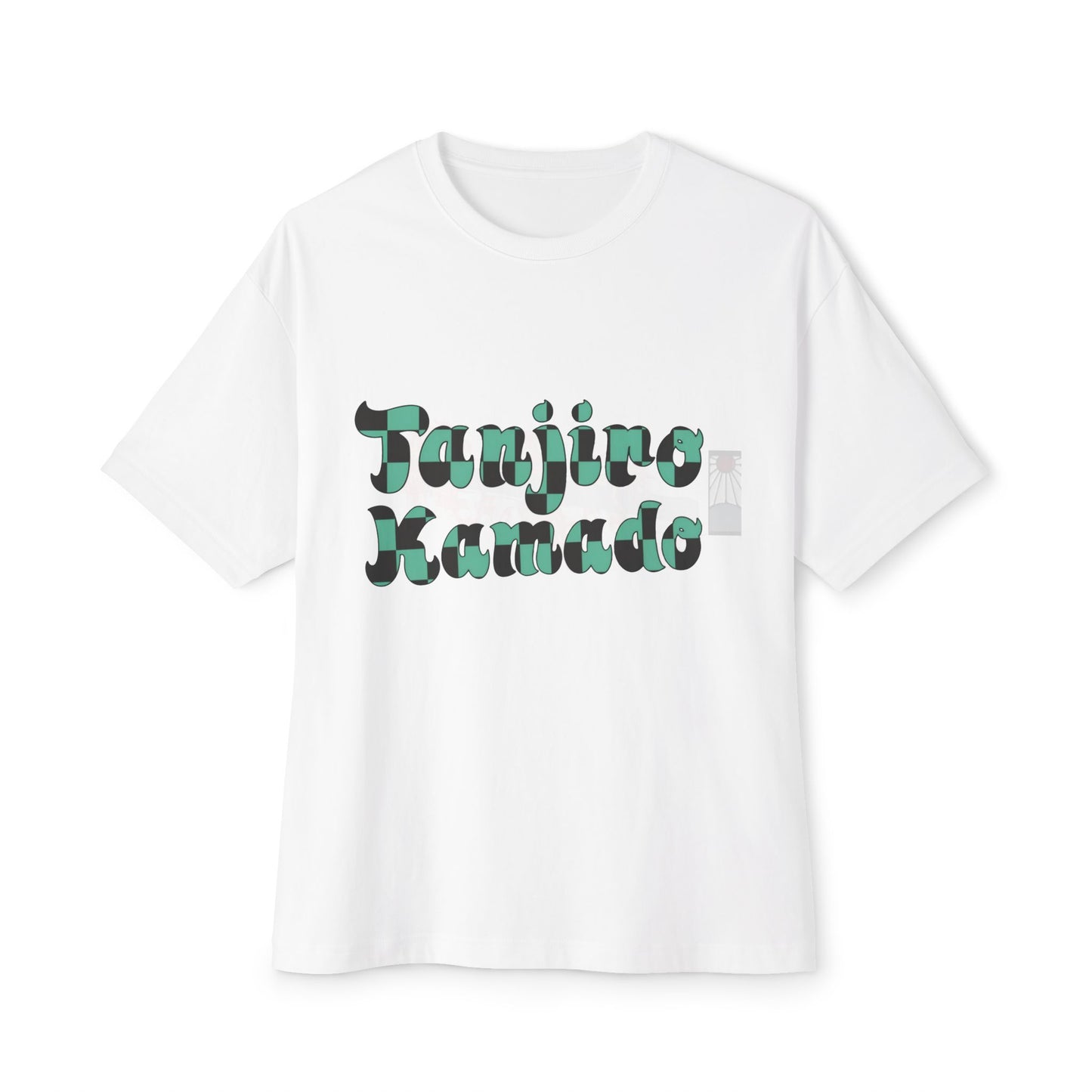 Anime Character Graphic Tee — 'Tanjirō Kamado' Text & Back Illustration