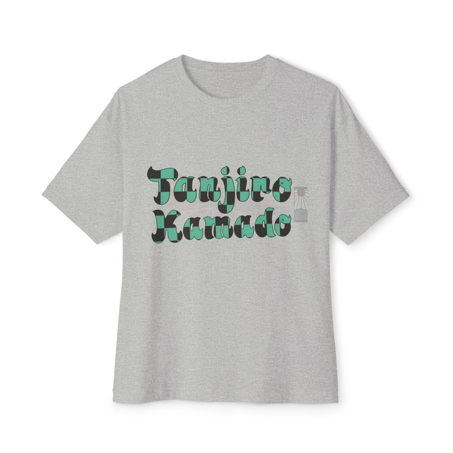 Anime Character Graphic Tee — 'Tanjirō Kamado' Text & Back Illustration